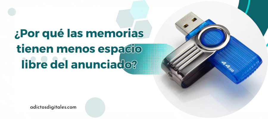 ¿Por qué las memorias tienen menos espacio libre del anunciado?